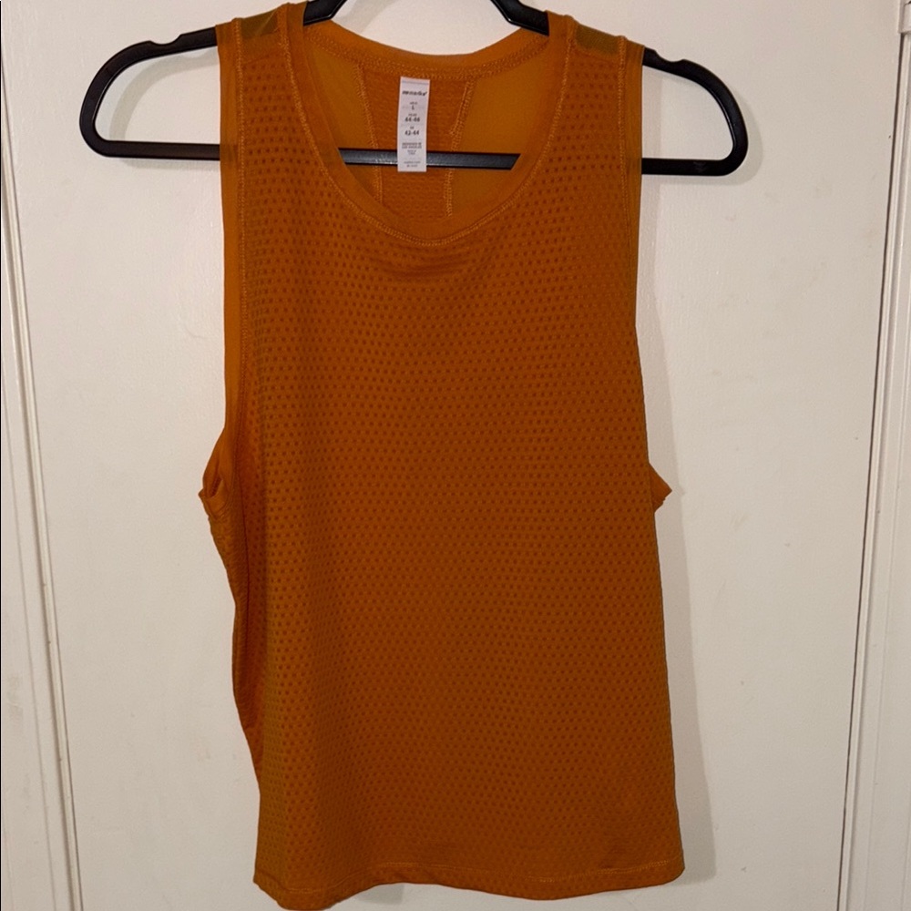 Marika Orange Sleeveless Tank Top